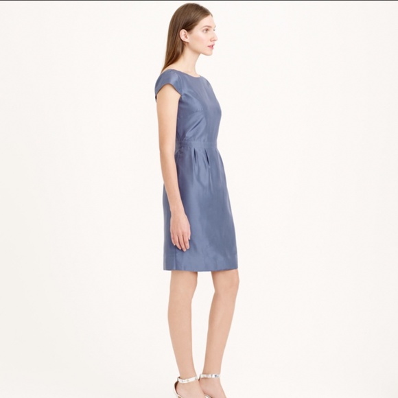 J. Crew Tessa Dress in Slub Silk Size 00 - Picture 4 of 6